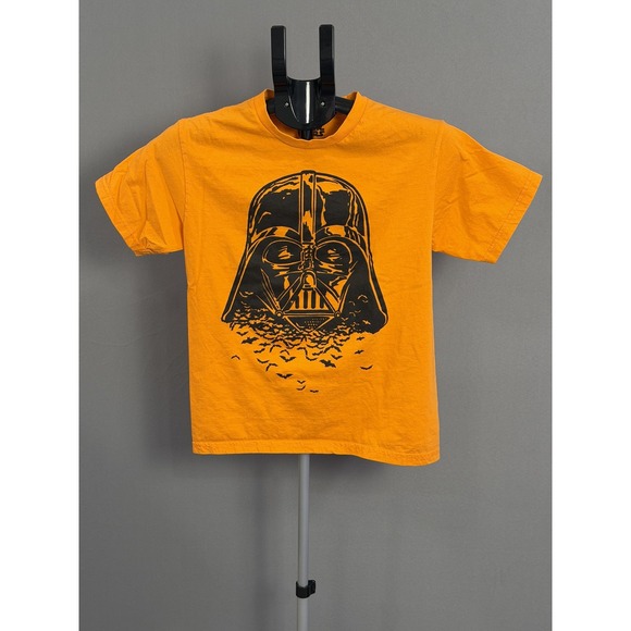 Star Wars Other - Star Wars Shirt Boys Large Orange Darth‎ Vader Bats Graphic Mad Engine Cotton